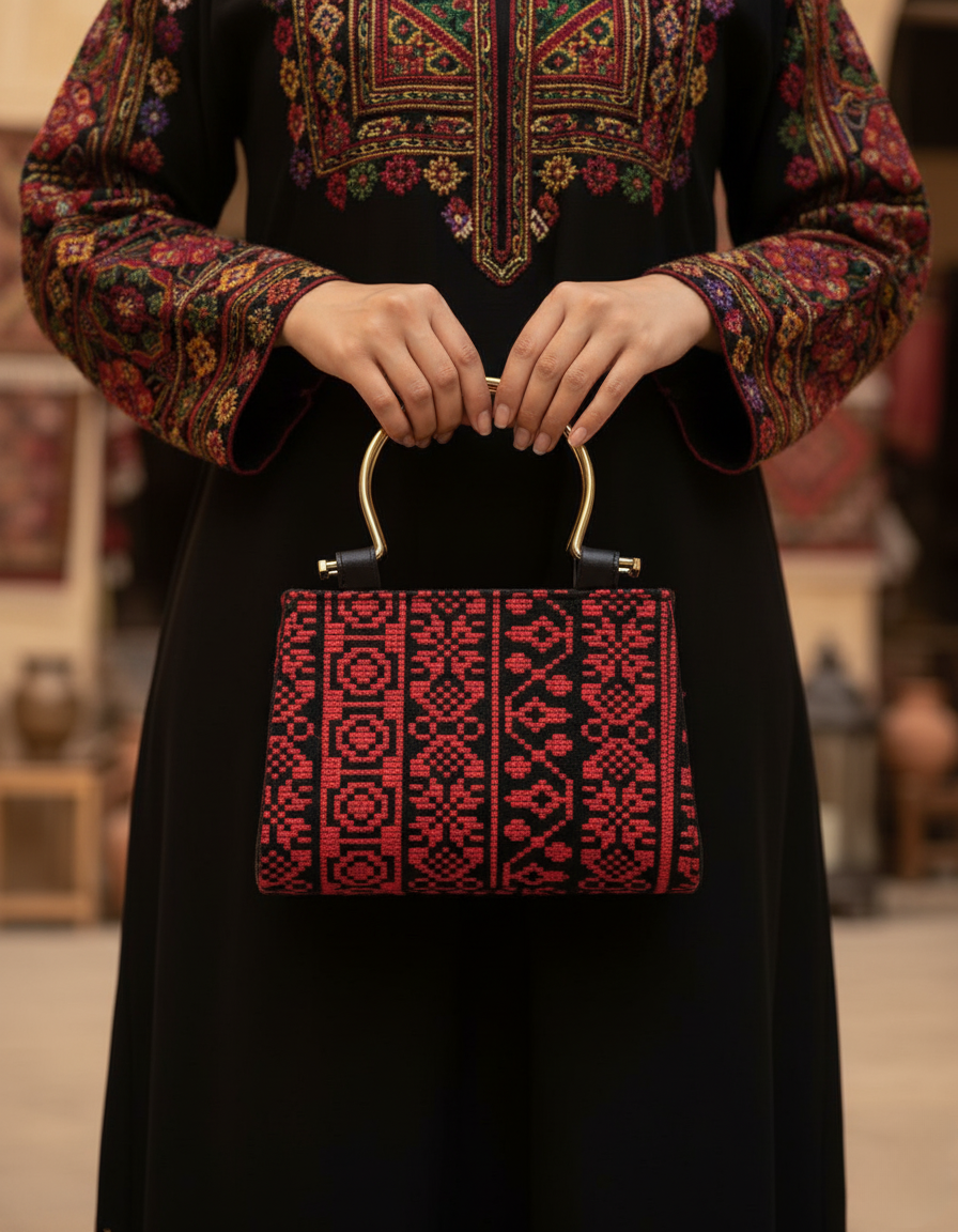 Bolso clásico bordado