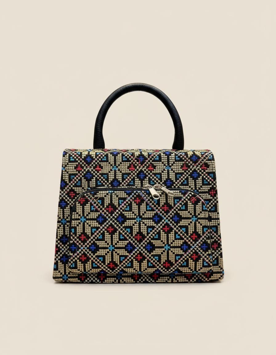 Bolso clásico bordado