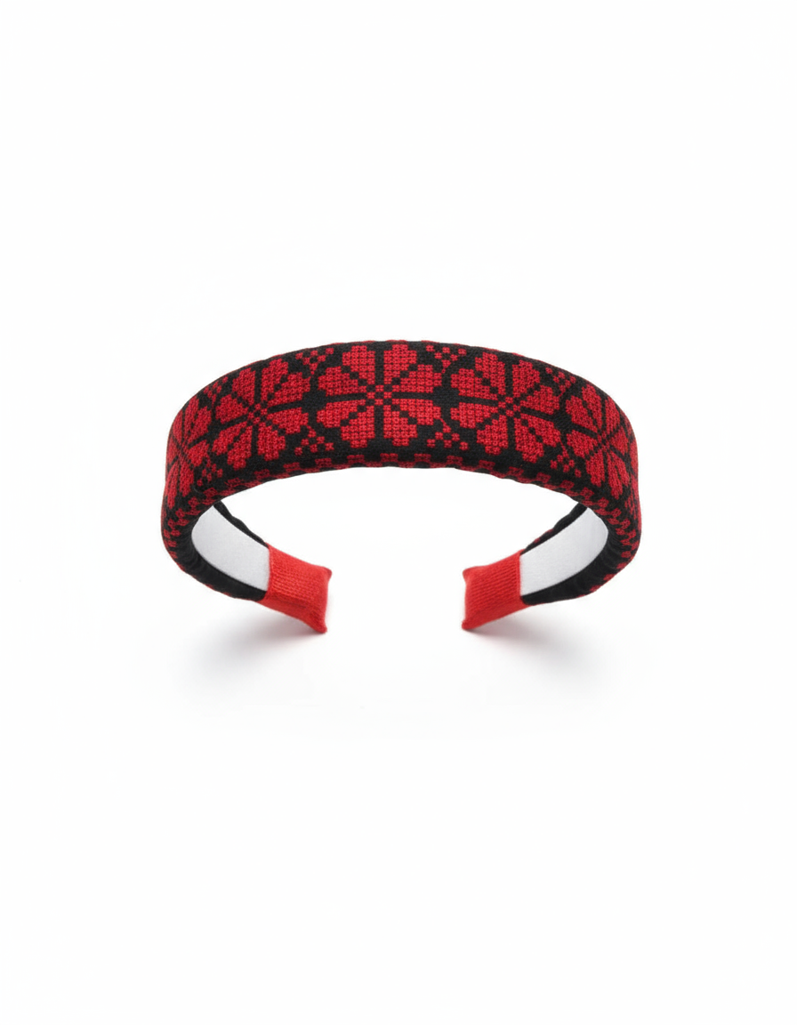 Diadema bordada para el cabello