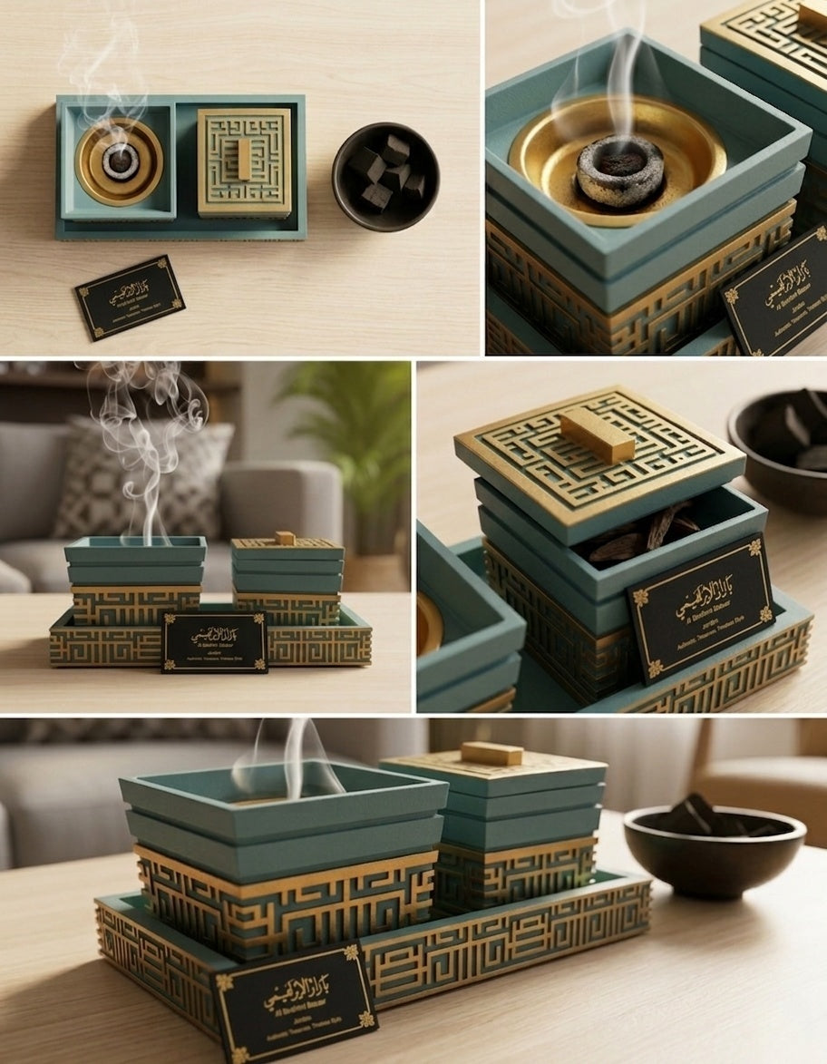 3-piece incense burner