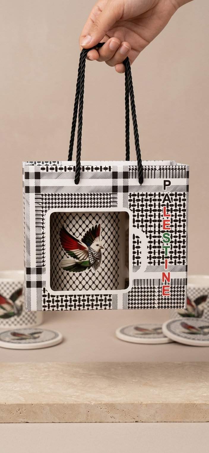 Palestinian & Jordanian Tea Cup & Coffee Cup Set
