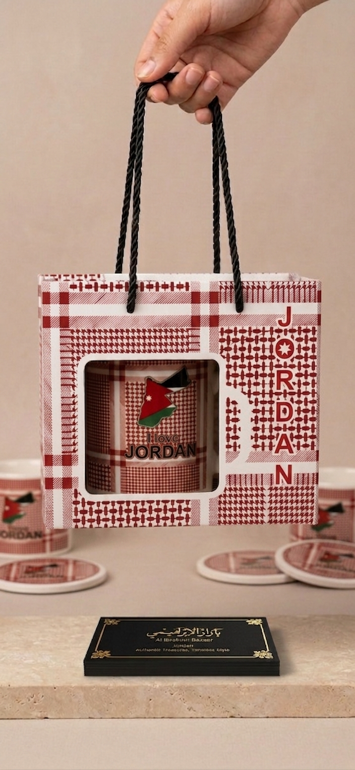 Palestinian & Jordanian Tea Cup & Coffee Cup Set