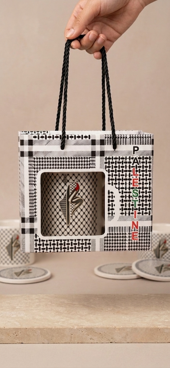 Palestinian & Jordanian Tea Cup & Coffee Cup Set