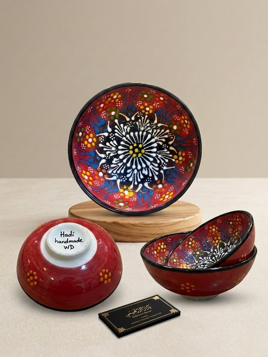 Handmade Decorated Turkish Ceramic Bowl