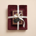 Luxury Velvet Reflection Rug & Classical Arabic Script Gift Ensemble (Set of 2 Pieces)