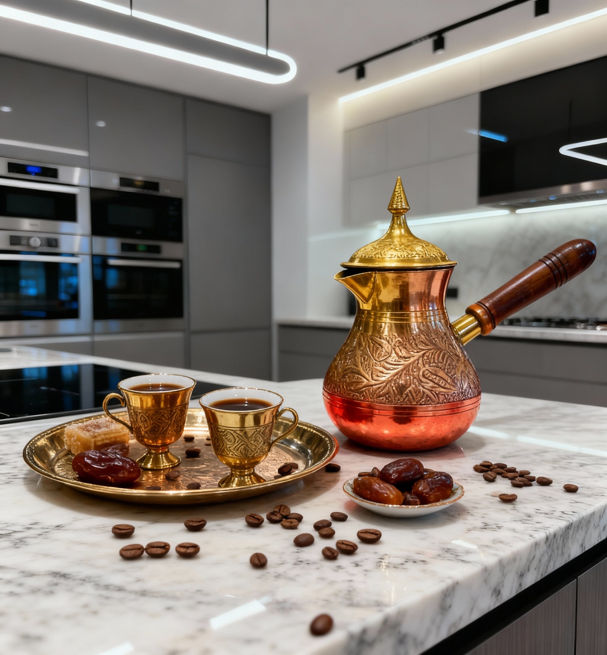 إبريق قهوة عربي/هندي تقليدي – مصنوع يدويًا بجودة عالية